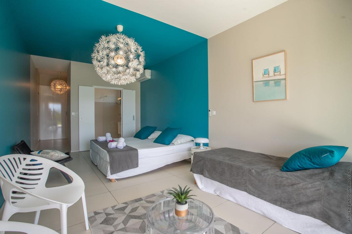 Location_Villa_Les_Trois_Ilets_Martinique_chambre bleue 2